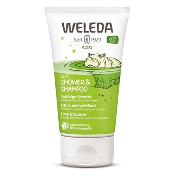 Шампунь-гель для тіла та волосся Weleda Kids 2 в 1 для дітей Лайм 150мл