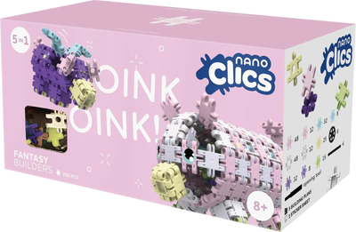 Klocki konstrukcyjne Nano Clics Oink! 250 elementów NC005 (5425002307882)