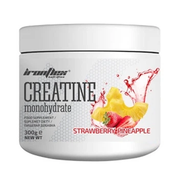 Креатин моногидрат IronFlex Creatine Monohydrate 300 г 120 servings Strawberry Pineapple