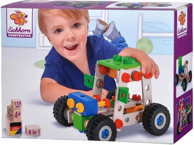 Klocki konstrukcyjne Eichhorn Constructor 4w 1 110 elementów 100039028 (4051902390283)