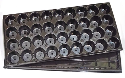 Кассета с поддоном для рассады Насіння країни 44x21x4.5 см Черный (1042336)
