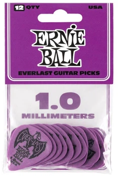 Медиаторы Ernie Ball 9193 Red Everlast Guitar Player's Pack 1.0 mm (12 шт.)