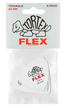 Медиаторы Dunlop 456P.50 Tortex Flex Triangle Player's Pack 0.50 mm (6 шт.)