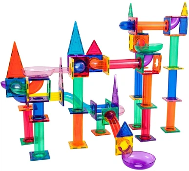 Магнітні блоки Picasso Tiles Трек з кульками 150 елементів PTG150 (0817338022785)