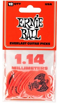 Медиаторы Ernie Ball 9194 Red Everlast Guitar Player's Pack 1.14 mm (12 шт.)