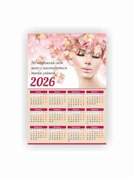 Календарь-плакат Vivay 2026 Салон красоты А3 Разноцветный (hub_tma83u)