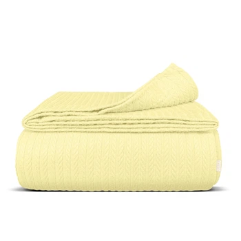 Покривало COSAS Marmalade Knitted Braid 75x95 см Жовтий