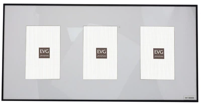 Фоторамка-колаж EVG Onix A03 COLLAGE 3 Silver на 3 фото 10×15 см сріблястий
