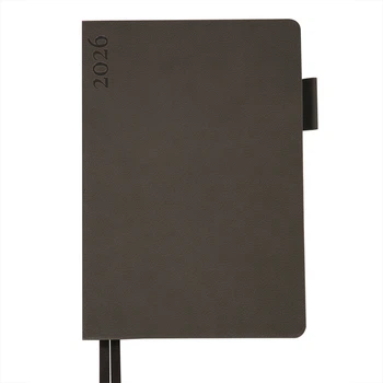 Ежедневник Leo Planner А5 2026 Binario 368 с Серый (252640)