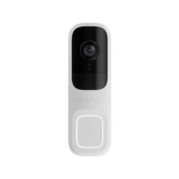 Відеодзвінок Ajax DoorBell white із вбудованим штучним інтелектом, ІЧ-сенсором та керуванням у застосунках (302645)