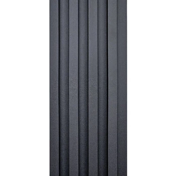 Декоративная стеновая рейка Sticker Wall WPC Черный 160x3000x23 мм (SW-00001861)