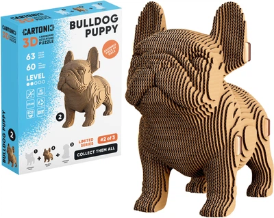 Картонний конструктор Cartonic 3D Puzzle Bulldog Puppy 63 елементи (CARTMNBULL)
