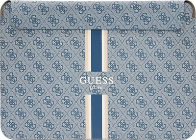 Torba na laptopa Guess 4G Printed Stripes 14" Niebieska (3666339120573)