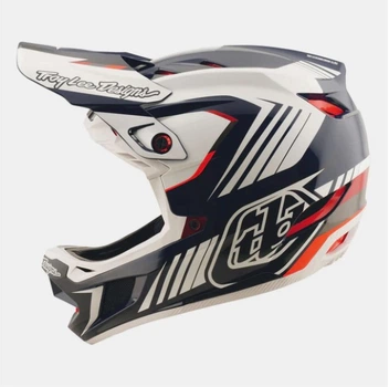 Вело шлем TLD D4 POLYACRYLITE HELMET QUALIFER [BLUE/WHITE] XL