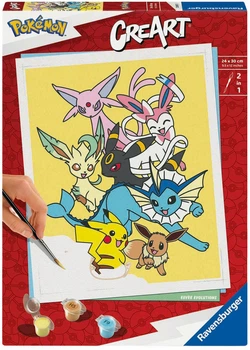 Картина за номерами Ravensburger CreArt Покемон 24 × 30 см (4005556258970)