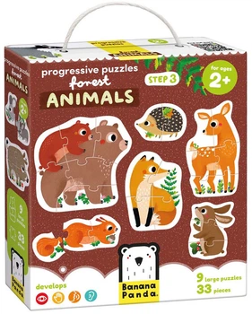 Пазл Banana Panda Лісові тварини 33 елементи 3695035 (5902983492061)