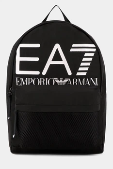 Чорний рюкзак з логотипом EA7 Emporio Armani 7421