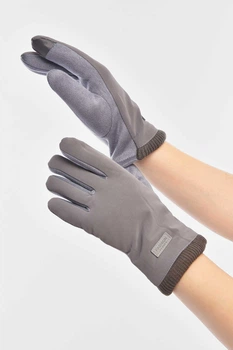 Перчатки женские на евромеху сенсорные сиреневого цвета GLOVES размер 7.5 (209387)