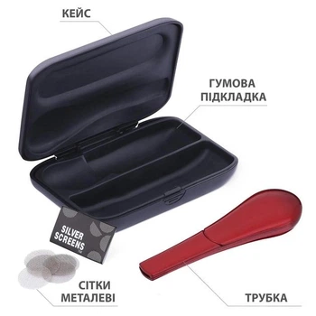 Металева трубка Journey Pipe Red Case 100 мм