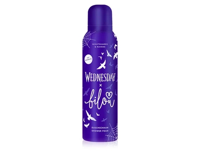 Wednesday Nightshades Ravens Shower Foam Пінка для душу Малина та боби тонка Bilou 200ml