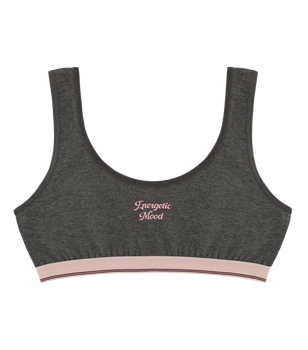 Подростковый топ с надписью Sweet Lady на широких бретельках - Donella - 6071PB30 - 152-158 см - Темно-серый