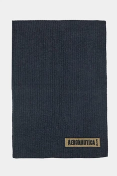 Темно-синій в'язаний шарф Aeronautica Militare 8388