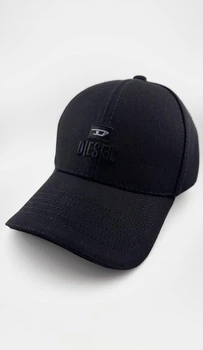 Бейсболка фулка STRETCH COTTON на резинке DIESEL чёрного цвета M (57-58 см)