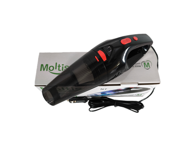 Автомобільний пилосос Moltis N7 ведучий (120 Вт) від прикурювача Black\Red