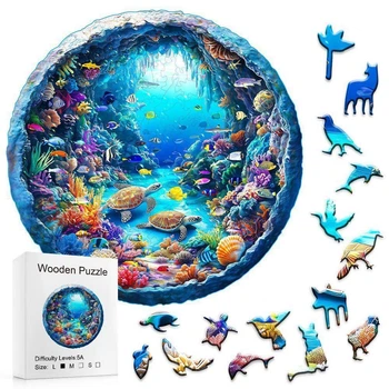 Набор Деревянный пазл Ocean Wooden Puzzle 29 см (01662)