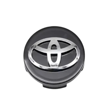 Колпак колеса Toyota черный+хром 62 мм пластик 1шт OEM 42603-06130 (колпачок)