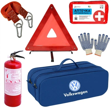 Набор автомобилиста Poputchik Volkswagen легковой синий 01-057-Л