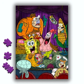 Пазл Губка Боб SpongeBob Спанч Боб 20х28 см 120 элементов (pazl_050)