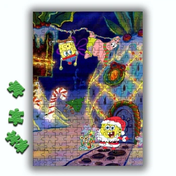 Пазл Губка Боб SpongeBob Спанч Боб 20х28 см 120 элементов (pazl_048)