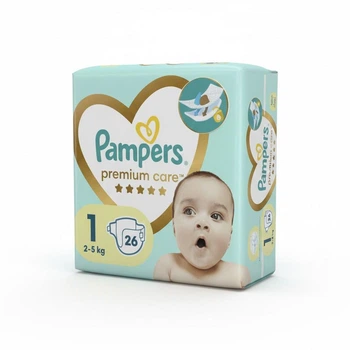 Подгузники для детей Pampers Premium Care Newborn, размер 1 (2–5 кг), 26 шт