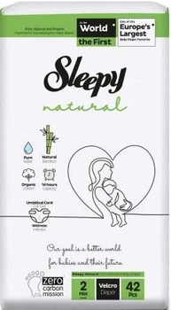 Подгузники детские Sleepy Natural mini 2 (3-6 кг) 42 шт.