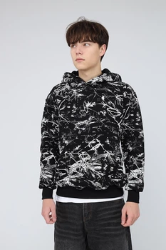 Худі чоловічий YUKI чорний 46 ЦБ-00288825