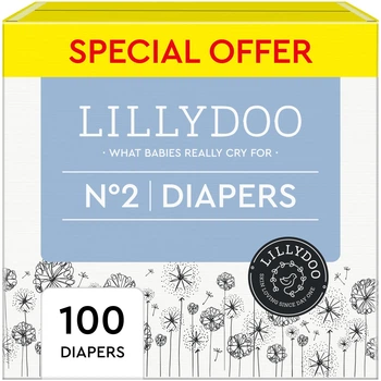 Эко-подгузники Lillydoo Premium Baby Care 2 розмір ( 4-8 кг) Box 10уп* 10шт