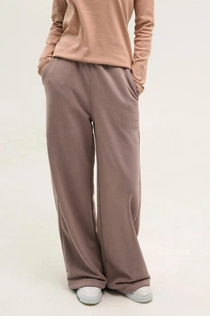 Штани жіночі кльош Beige Бежеві 8XL