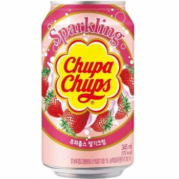 Напій газований Chupa Chups Strawberry Cream Полуниця з Вершками 345 мл