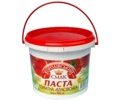Томатна паста 25% Власівська TM Королівський смак 960 g