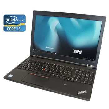 Ноутбук Б-класс Lenovo ThinkPad L570 / 15.6" (1920x1080) TN / Intel Core i5-7200U (2 (4) ядра по 2.5 - 3.1 GHz) / 8 GB DDR4 / 128 GB SSD / Intel HD Graphics 620 / WebCam / DVD-ROM / Win 10 Pro б/у