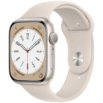 Смарт-годинник Apple Watch Series 8 GPS, 45mm, Starlight, Starlight Sport Band (Grade C) - Б/В