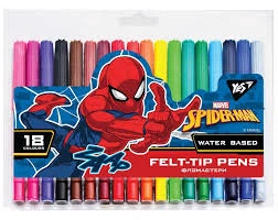 Фломастери 18кол Marvel Spiderman YES