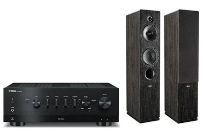 AV-Ресивер Yamaha R-N800A Black + Фронтальні акустичні колонки Indiana Line Tesi 561