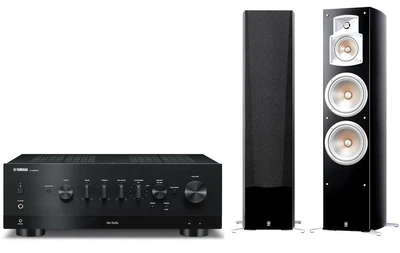 AV-Ресивер Yamaha R-N800A Black + Фронтальні акустичні колонки Yamaha NS-777