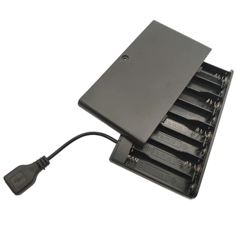 Кассета для 8 батареек типа AA с разъёмом USB