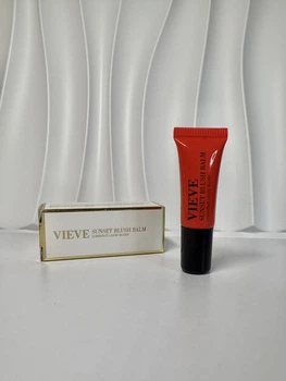 Рідкі румʼяна vieve sunset blush balm у відтінку strawberry 2 мл