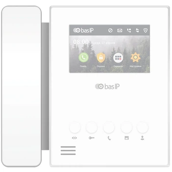 Аудіотрубка BAS-IP SP-AU white до IP-домофону AU-04L