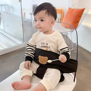 Портативний тканинний стілець для годування та безпеки дитини (Дорожній манеж-пасок)