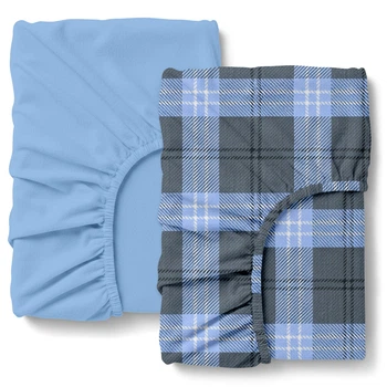 Набір простирадл на резинці OCEAN PLAID фланель 100х200x20 2 шт (4822052486481)